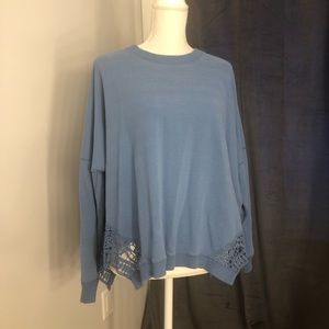 Aerie crewneck with lace sides